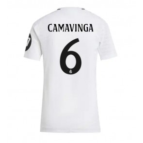 Real Madrid Eduardo Camavinga #6 Hemmatröja Kvinnor 2024-25 Kortärmad